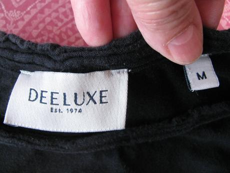 Černé bavlněné tričko s obrázkem-deeluxe, m