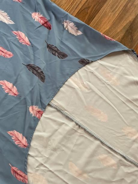 Peříčková tunika s dlouhým zadním dílem, vel xl,, xl