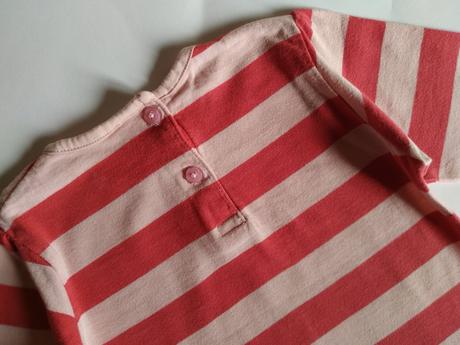 Pruhované tričko růžové, baby club,86