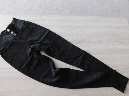 Kalhoty s vyšším pasem denim vel.s, denim,s