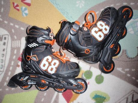 Inline kolečkové brusle nastavitelné vel.35-38., 35