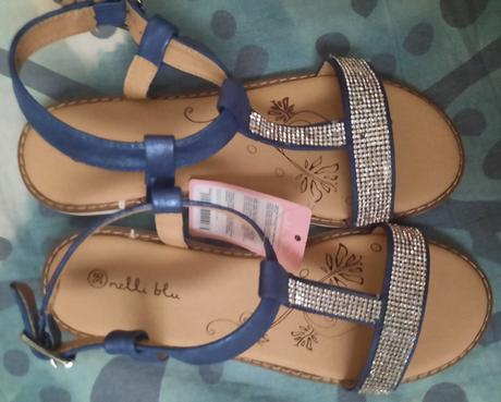 Sandále s kamínky, nelli blu,36
