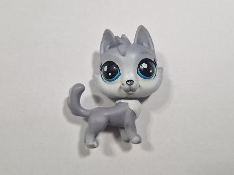 Littlest pet shop šedá kočka,