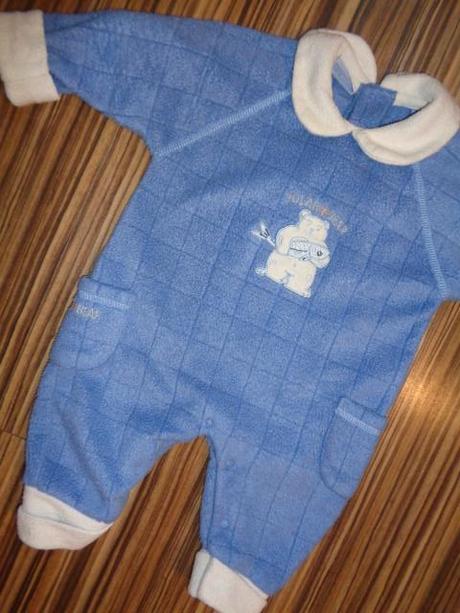 Nádherný teplý měkoučký flízový overal 62-68, topolino,62