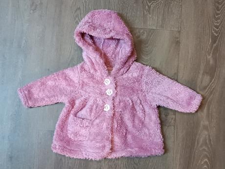 Kojenecký dívčí kabát next baby+mikina,vel.56, next,56