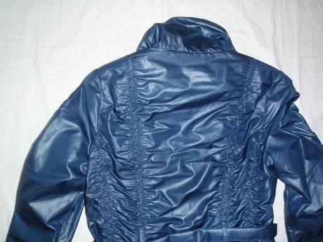 Luxusní tmavomodrý kabát, l