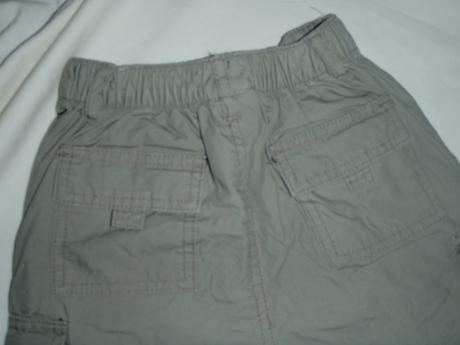 Super khaki kraťasy kapsáče + šedé tílko, cherokee,98