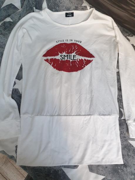 Dívčí triko s širokým lemem, 164