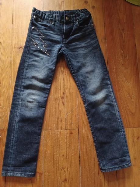 Dívčí slim džíny 128, h&m,128
