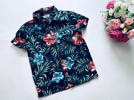 Košile modrá s květy - v.2/3 roky, primark,98