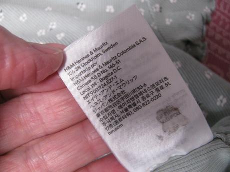 Dívčí kratší řádkované pružné tričko h&m, h&m,140