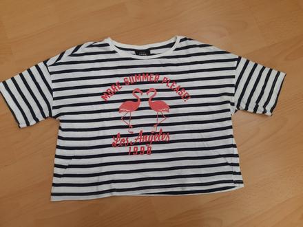 Crop top s plameňákem 10-12 let, takko,146