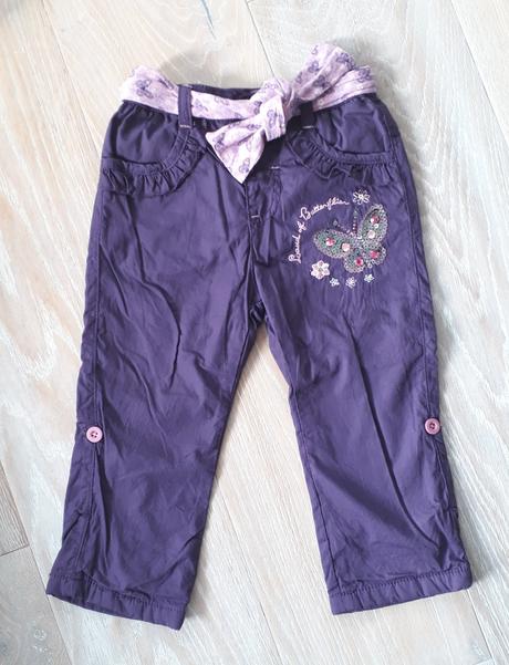 Tmavě fialové kalhoty smile, vel. 98, smile,98