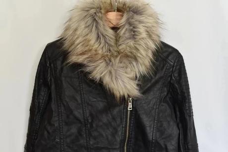 Koženková bunda vel. 12 let, river island,152