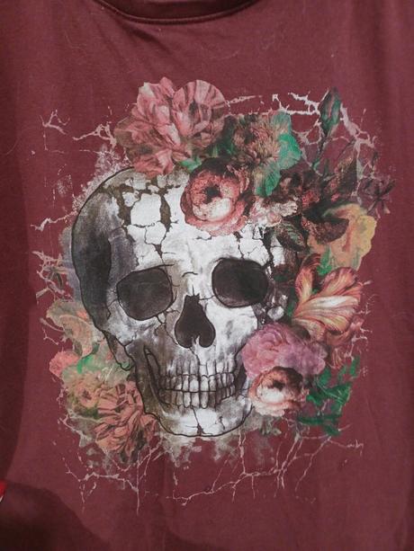 Tričko s lebkou, lindex,170