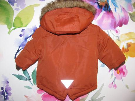 Zimní chlapecká bunda s kapucí vel.0-3 měs., primark,62