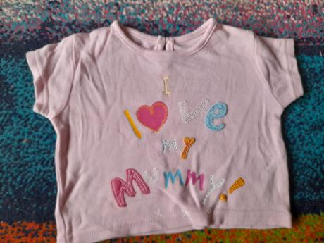 Malá trika, 13x tričko zdarma daruji na holčičku, 74