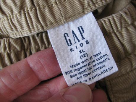 Plátěné béžové šortky, kraťasy gap, gap,152