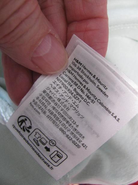 Dívčí bavlněné crop top tričko, h&m,xs