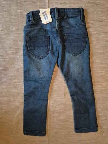 Dívčí džíny s květinovou výšivkou topolino vel. 98, topolino,98