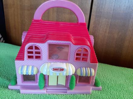 Domeček malý hello kitty růžový otvírací,