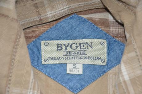 134 bavlněná košile dlouhý rukáv bygen jeans, 134
