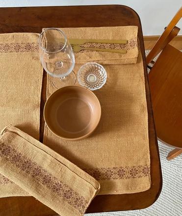 Vintage set prostírání, 4ks,