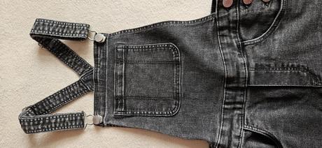 Dívčí džínové kraťasy s laclem, lacláče, 152, h&m, h&m,152