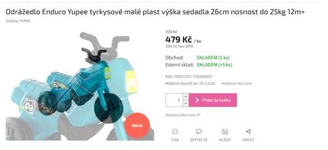 Odrážedlo motorka,