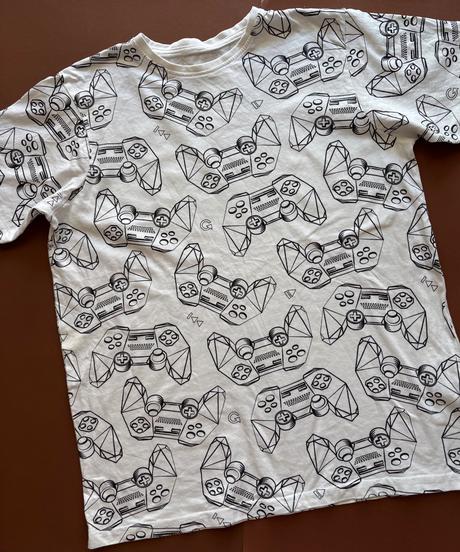 Triko bílé se vzorem - v.13/14 let, primark,164