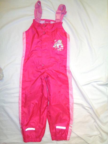 Nepromokavé šusťákové kalhoty s poníkem, okay,116