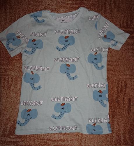 Tričko se slony hm vel. 134-140, h&m,134