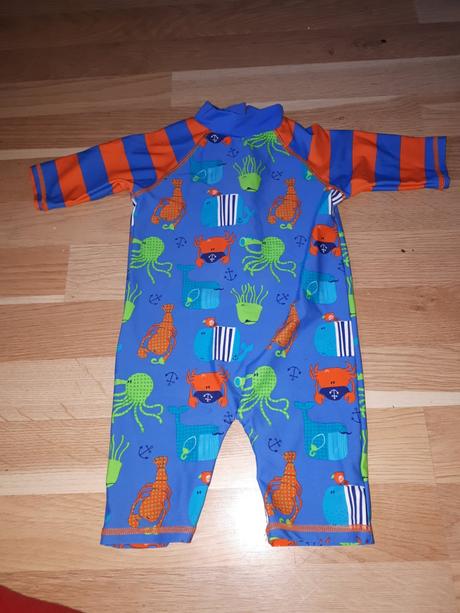 Plavkový overal s kraby, miniclub,86