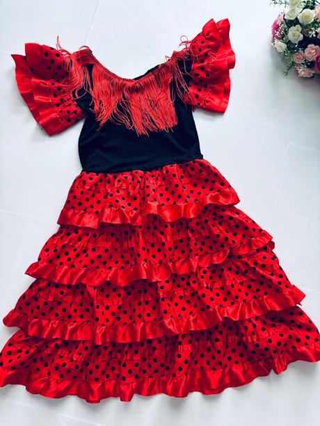 Ob/ šaty španělská tanečnice- v.cca 4-5 let,