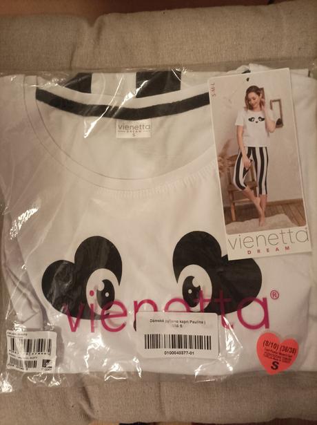 Dámské bavlněné pyžamo vienetta vel.s - nové, vienetta secret,s