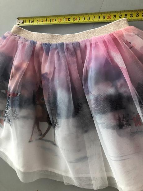 Nádherná vánoční sukénka 98/104cm 2-4roky kočička, h&m,104