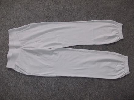 Bílé tepláky / tepláčky, vel.158/164, 158