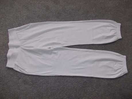 Bílé tepláky / tepláčky, vel.158/164, 158