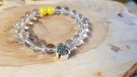 Jarní náramek skleněný, 