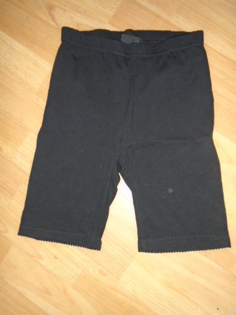 Leginy černé kraťasy vel 134/140, kik,134 / 140