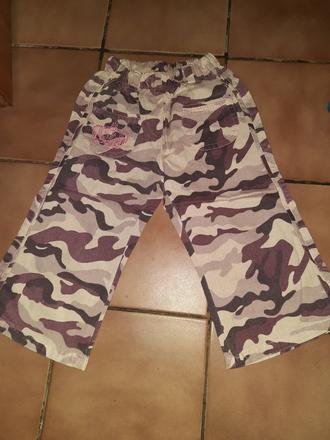 Dívčí maskáčové kalhoty vel. 92 - 98, 92