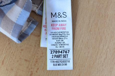 Košile vel. 3 - 6 m, marks & spencer,68