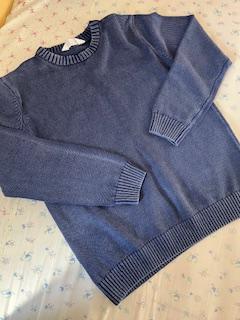 Bavlněný pletený svetr přes hlavu, h&m,164