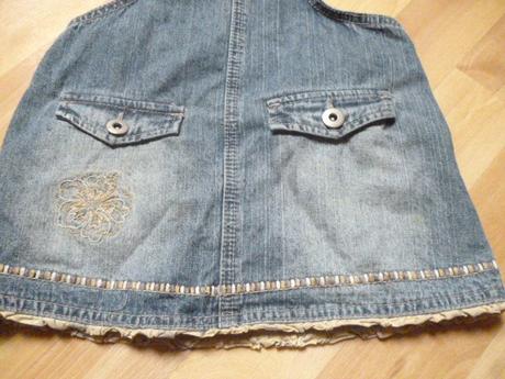 Riflová laclová sukně 4 r, adams,104