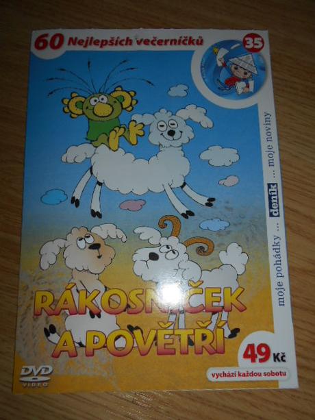 Dvd s pohádkami 10ks,