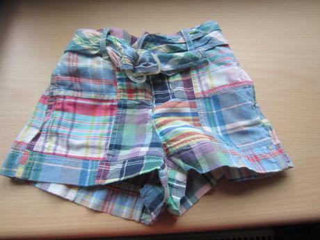 Sukýnkové kostkované kraťásky, ralph lauren,80