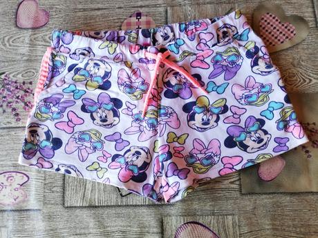 Šortky dívčí s minnie, vel.134, zn. disney., disney,134