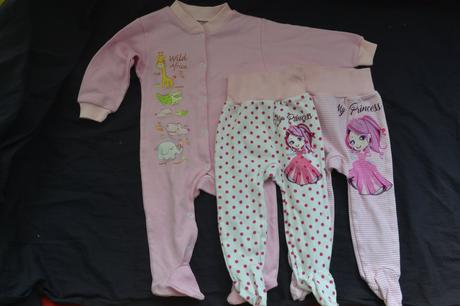 Dívčí kojenecký overal,2x polodupačky,v.74, 74