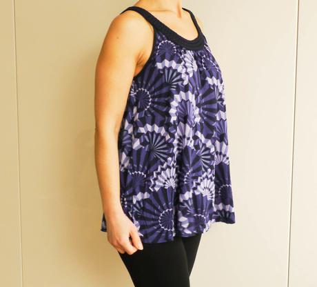 Top modry se vzorem vel.s od h&m, h&m,s