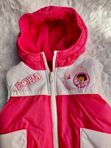 Zateplená vesta s dorou 3-4 roky, disney,110